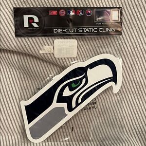 NFL Seattle Seahawks Die-Cut Static Cling - Blue, Green, White